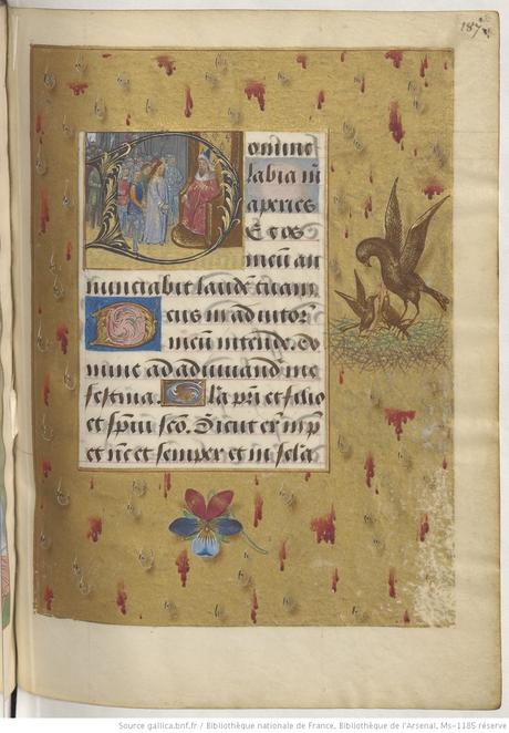 1490-96 Heures de Boussu, BNF Arsenal. Ms-1185 reserve fol 187r Gallica