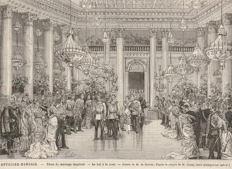 Il y a 140 ans — Le mariage de Rodolphe d'Autriche et de Stéphanie de Belgique en cinq gravures — 10 mai 1881
