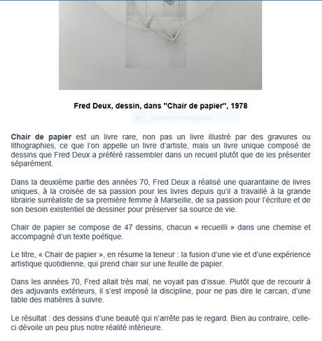 Galerie Alain Margaron « Le temps du regard » Chair de papier