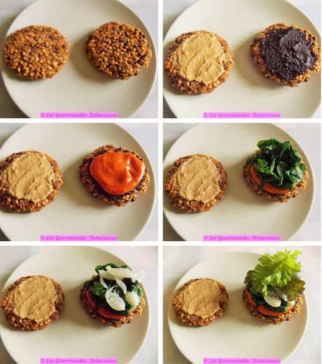 Galettes de lentilles façon Burgers (Vegan)