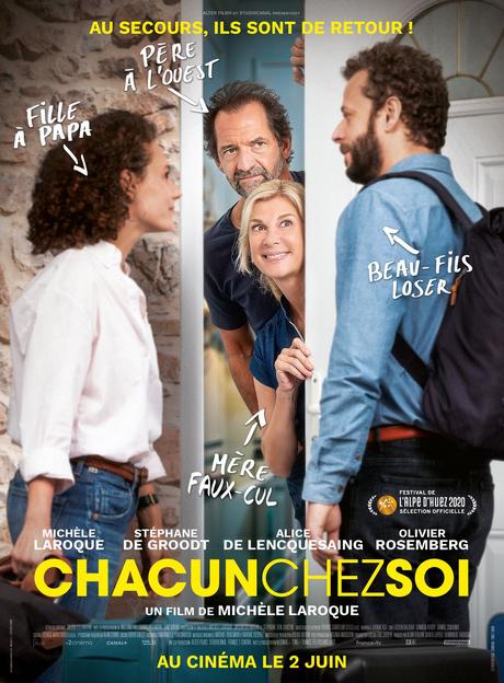 CHACUN CHEZ SOI, la comédie de Michèle Laroque, au Cinéma le 2 Juin 2021