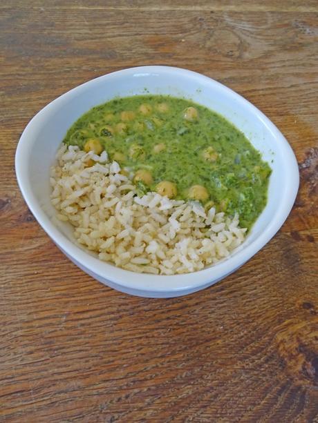 Curry pois chiche épinards