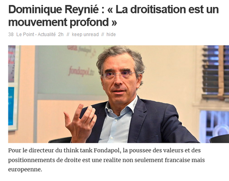 Dominique Reynié,  #Fondapol ?  La duplicité faite homme