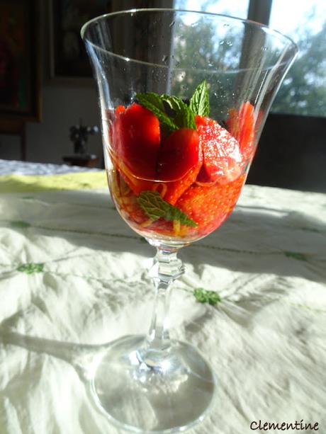 Fraises au Cointreau