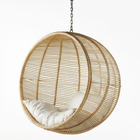 Comment bien choisir son fauteuil de jardin ? chaise suspendu boule rotin bambou design bohème