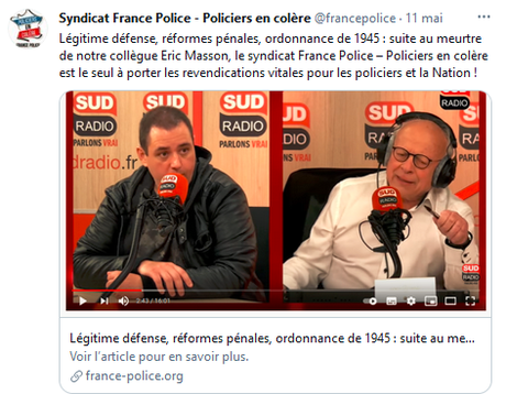 le secrétaire national de #FrancePolice candidat du RN aux #departementales2021. Instructif mélange des genres… #acab X2