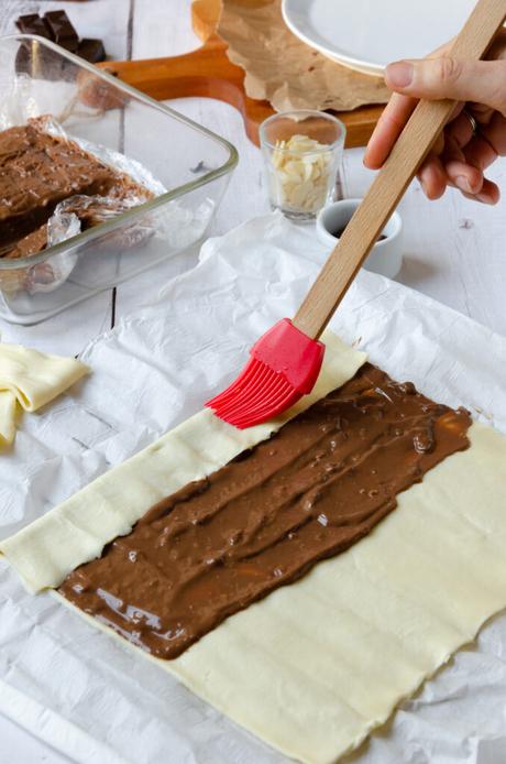 Recette patte d’ours feuilletée au chocolat blog pâtisserie française recette facile petit-déjeuner