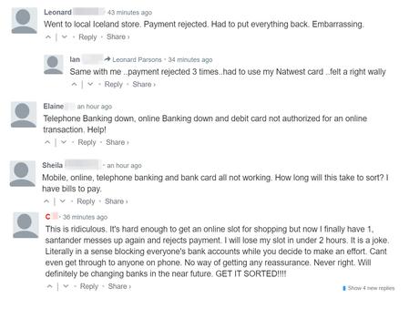 Des milliers de clients de Santander ont été exclus de l’application, du téléphone et des services bancaires par Internet Des milliers de clients de Santander ont été exclus de l’application, du téléphone et des services bancaires par Internet