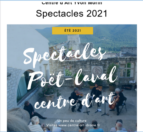 Centre d’Art  » Yvon Morin » spectacles 2021