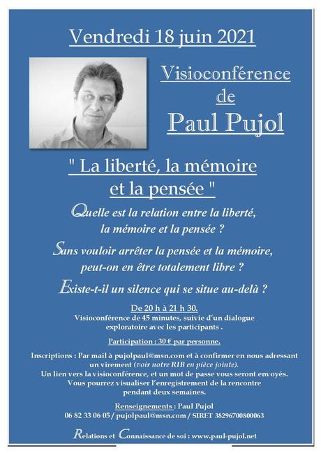 18 juin 2021: Visioconférence de Paul Pujol