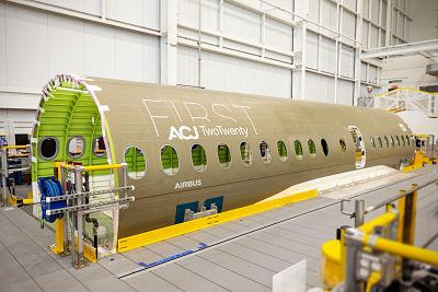 Airbus accueille la première section de l’ACJ TwoTwenty