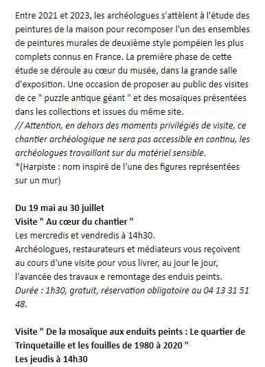 Musée départemental Arles antique – réouverture Mercredi 19 Mai 2021