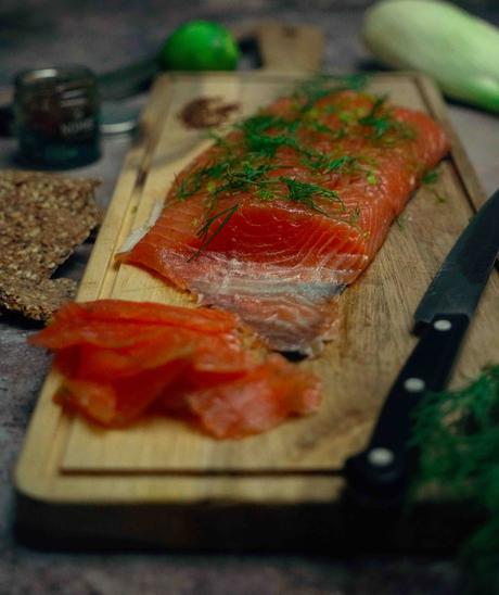 saumon gravlax, recette légère de saumon