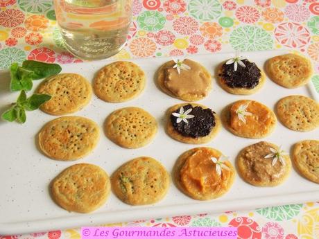 Mini-pancakes Vegan aux herbes
