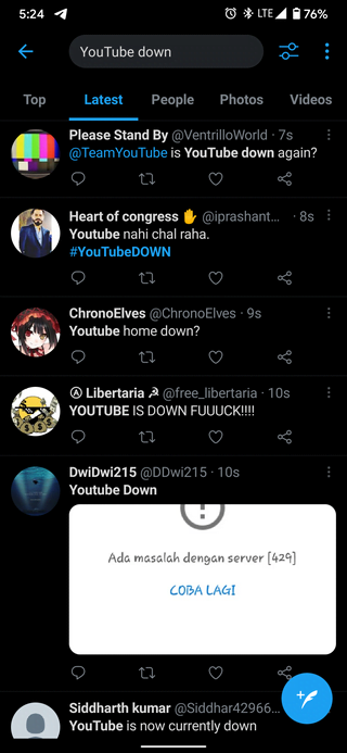 youtube-down-twitter