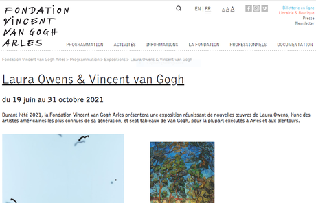Fondation Vincent Van Gogh à Arles 19 Juin au 31 Octobre 2021