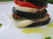 Millefeuille aubergines poivrons mozzarella