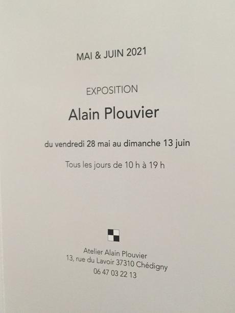 Atelier Alain Plouvier à Chédigny – Mai Juin 2021