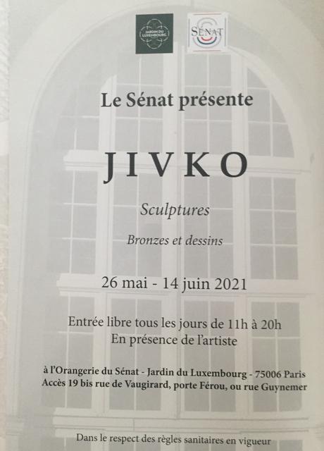 JIVKO (sculptures) au Sénat 26 Mai au 14 Juin 2021 – Orangerie du Sénat