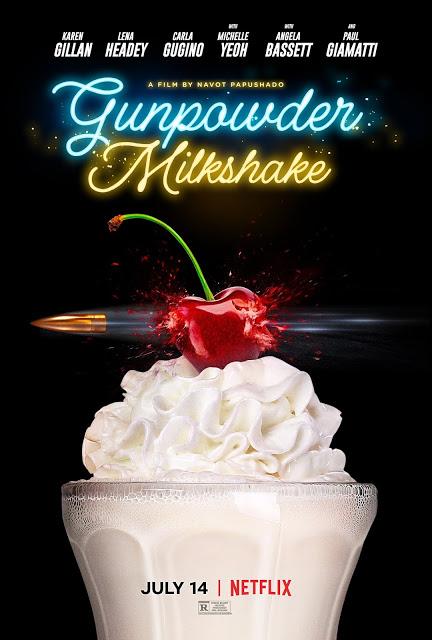 Affiches US pour Gunpowder Milkshake signé Aharon Keshales et Navot Papushado