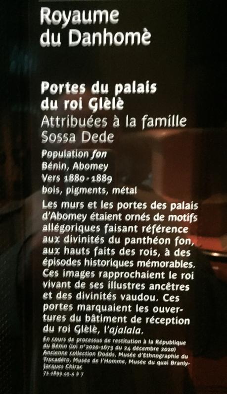 des disparitions organisées au Musée du Quai Branly Jacques Chirac…..