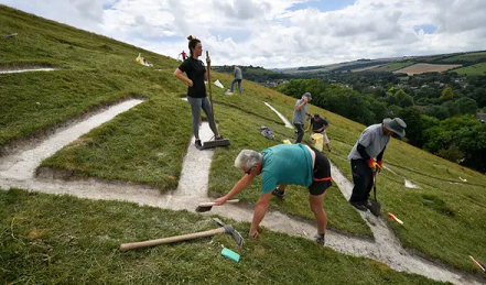 Le géant de Cerne dans le Dorset daterait de l'époque anglo-saxonne