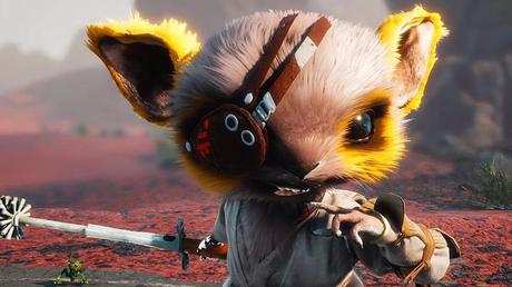 BioMutant, Final Fantasy et MechWarrior 5 Biomutant redoutable souris guerrière avec un cache-œil et une petite épée