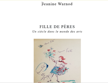 Un livre prochain de Jeanine Warnod – « Fille de pères »