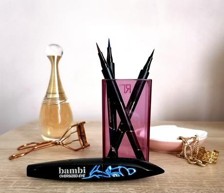 mascara Bambi Oversized Eye & les Liner Perfect Slim de L'Oréal