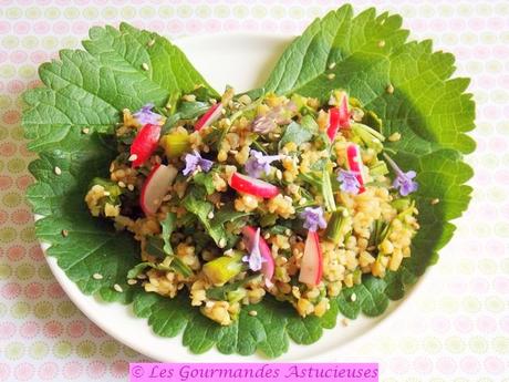 Salade de boulgour mi-crue mi-cuite (Vegan)