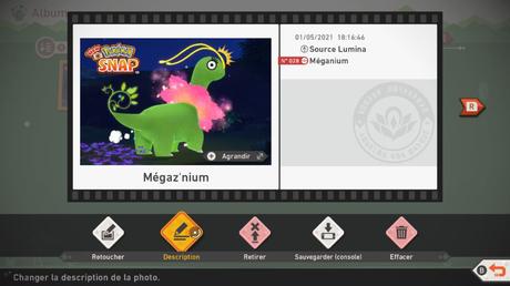 Test New Pokémon Snap, juste une photo de toi