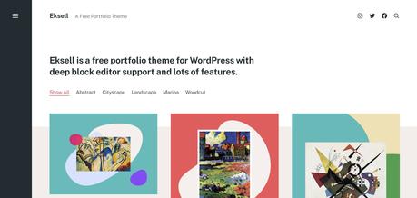 Le thème WordPress Eksell crée de l’art avec des blocs – WordPress Tavern