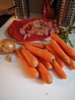 Tagliatelle de carottes à la dinde