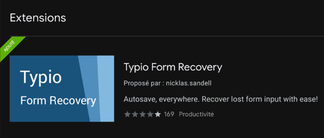 L'extension pour Chromebok