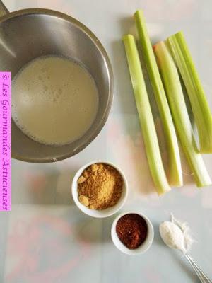 Crème Vegan à la rhubarbe et au Roobios