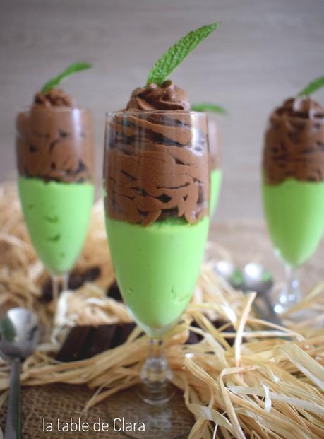 Flûtes menthe chocolat