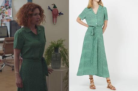 DEMAIN NOUS APPARTIENT : la robe verte à pois de Juliette dans l’épisode 933