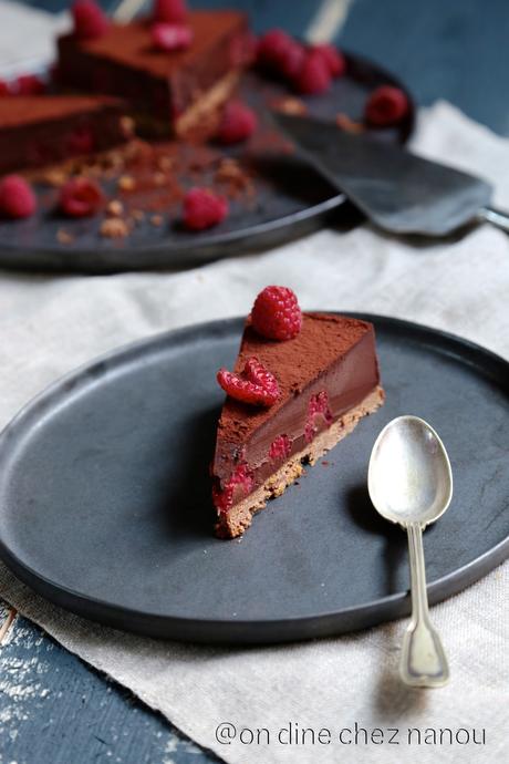 ganache chocolat , spéculoos , framboises , fête des mères , facile , rapide 