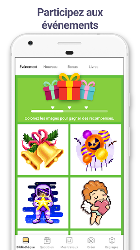Code Triche Pixel Art : Jeux de coloriage par numéros APK MOD (Astuce) 3