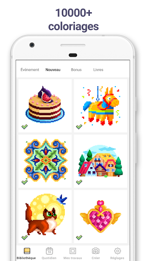 Code Triche Pixel Art : Jeux de coloriage par numéros APK MOD (Astuce) 2