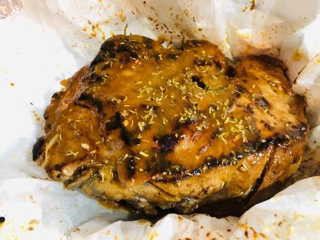 Epaule de sanglier en cuisson lente, sauce marchand de vin au cranberries, fenouil au chorizo