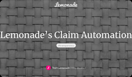 Lemonade – Automatisation dans la gestion de sinistre