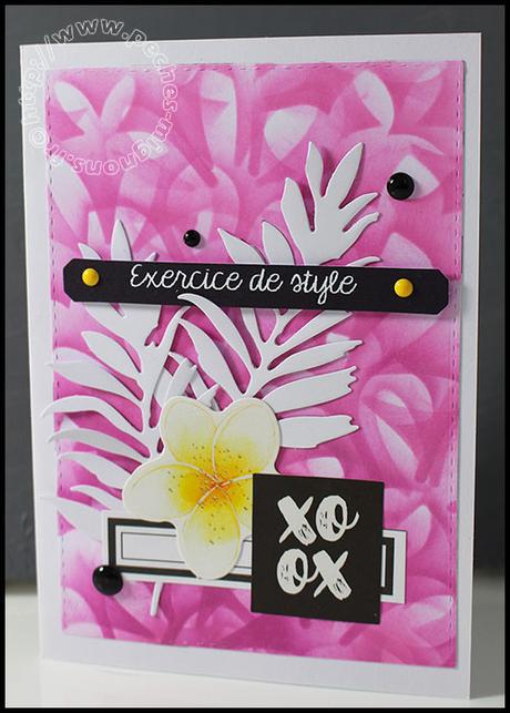 Tuto fond de carte – des découpes en guise de mask – carte scrap #1284 et bis…