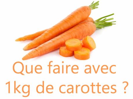 Recette avec carottes