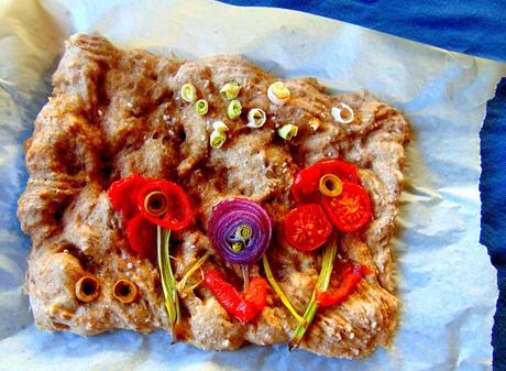 Focaccia printanière rapide Focaccia printanière rapide