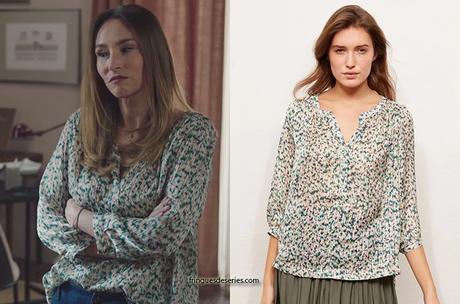 ICI TOUT COMMENCE : la blouse imprimée de Rose dans l’épisode 151