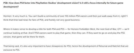 Quelques infos sur les jeux des Playstation Studios dont un petit nouveau