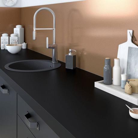 Installer de la crédence pour salle de bain crédence cuivré salle de bain blog deco intérieure clematc