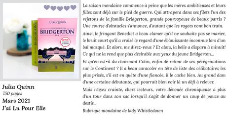 La chronique des Bridgerton: Tomes 3 & 4 de Julia Quinn