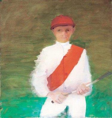 Le portrait du célèbre jockey Norman « Whopper » Stephens, réalisé par Sam Fullbrook en 1974, par Archibald.